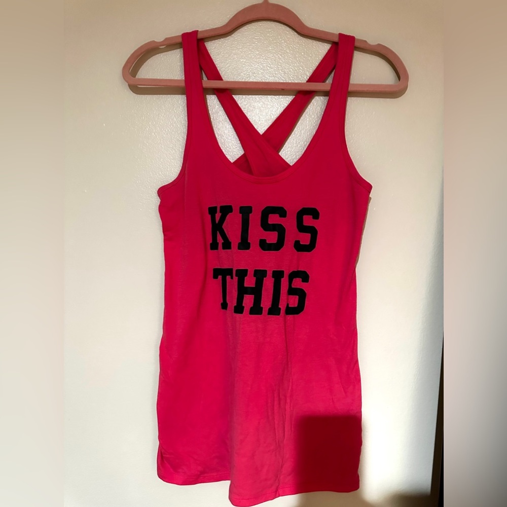 Victoria’s Secret pink tank top. Size Medium.